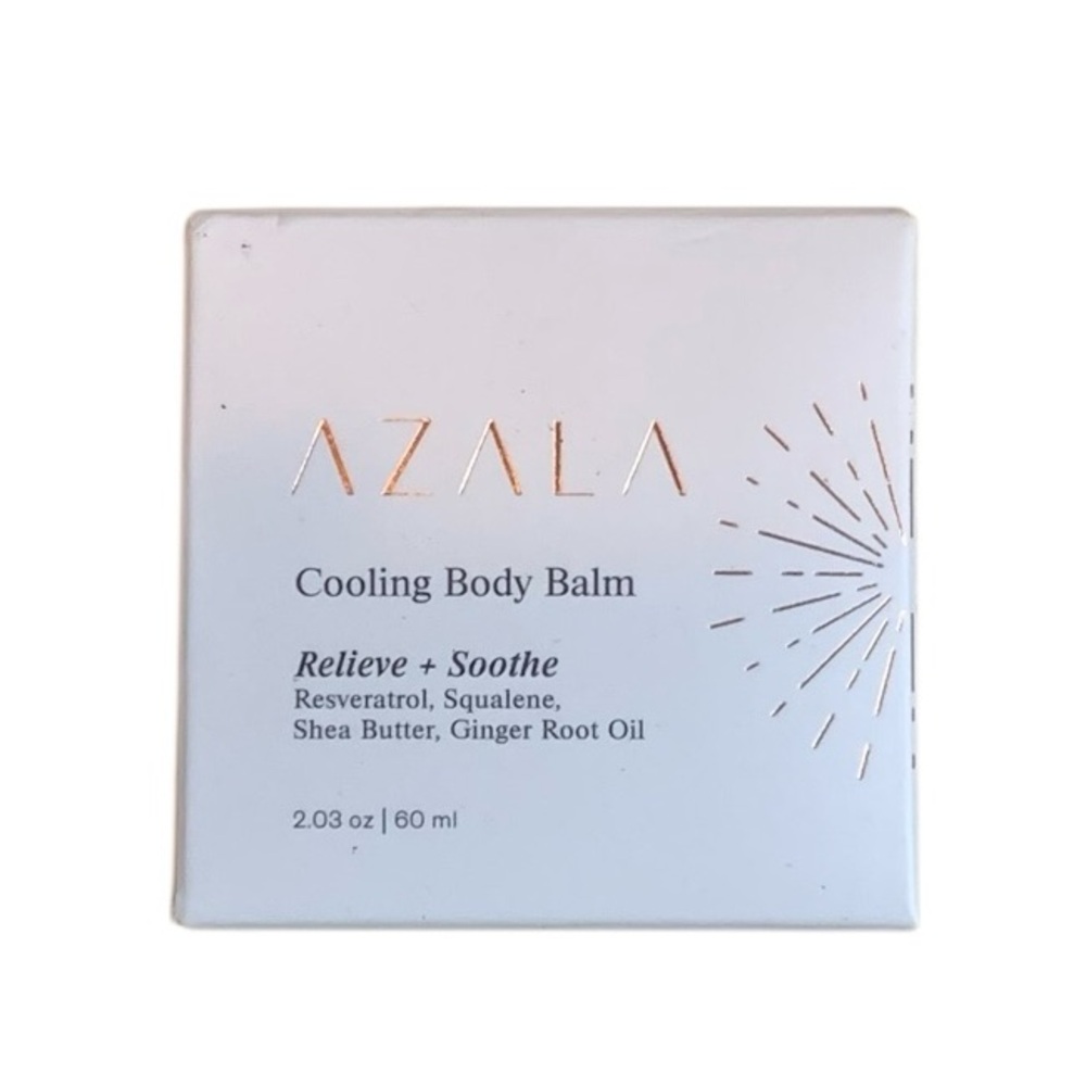 AZALA Cooling Body Balm Resveratrol Squalene Shea Butter Ginger Oil 2.03oz 60ml